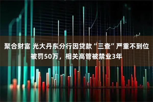 聚合财富 光大丹东分行因贷款“三查”严重不到位被罚50万，相关高管被禁业3年